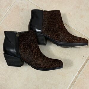 Clarks Black and Brown Ankle Boots